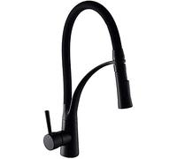 -Taps,s,Hot Cold Pull-Out Kitchen, Dishwasher Sink 360° Rotating Kitchen Sink 2 Types of Water Outlet Modes Single Switch Mixed Hot and Cold Water/Red