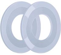 Taps2Traps 2 X Replacement Silicon Clear Washers For Repair Geberit Ideal Standard Flush Valve Base