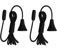 Taps2Traps 2pcs Replacement Black Pull Cord for Bathroom Ceiling Switch, Nylon String Bathroom Light Pull Cords with Toggles Light-1.5m