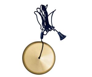 Taps2Traps™ Brushed Brass Bathroom Light Pull Switch with Black Cord & Toggle 2 Way 6A