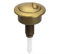 Taps2Traps Brushed Brass Effect Optima 49 Dual Flush Toilet Button - Compatible With Siamp Optima 49 Valves