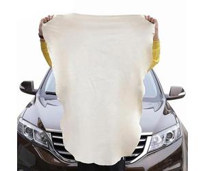 Taps2Traps Car Drying Genuine Chamois Wash Leather Shammy Towel Cleaning Super Absorbent Natural Fast Drying Detail Detailing Car Wash Washing Cloth Window, Glass, Mirrors 30cm x 20cm