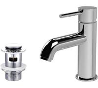 Taps2Traps Chrome Bathroom Mono Basin Sink Mixer Tap Single Lever Includes Chrome Clicker Waste
