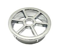 Taps2Traps Chrome Removable Shower Waste Grid for Shower Traps 41mm | Removable grid for 41mm traps, Stainless steel with chrome effect ABS, Glossy chrome finish, Rectangular shape 45mm x 45mm x
