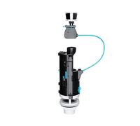 Taps2Traps Dual Flush Valve - Universal Cistern Replacement Kit, Fits 1.5" & 2" Outlets, Adjustable Flush, WRAS Approved, 300mm Cable, Fits 40/50/60mm Holes