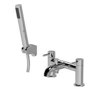 Taps2Traps Elvara Bath Shower Mixer With Handset Premium Chrome Finish, Modern Stylish Design, Durable Build