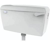 Taps2Traps® Exposed Wall Mounted Lever Toilet Low Level Flushing Cistern Tank - Side Entry