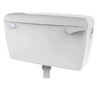 Taps2Traps® High Quality Exposed Wall Mounted Lever Toilet Low Level Flushing Cistern - Side Entry