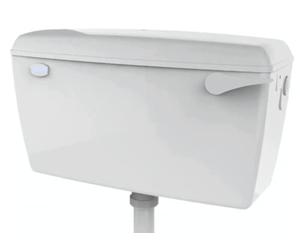 Taps2Traps® High Quality Exposed Wall Mounted Lever Toilet Low Level Flushing Cistern - Side Entry