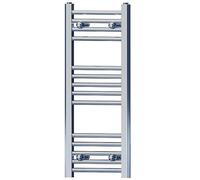 Taps2Traps Modern Chrome 22mm Straight Ladder Towel Rail 300mm X 800mm