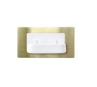 Taps2Traps - ProofVision Brushed Brass Dual In-Wall Electric Toothbrush Charger compatible with Philips Sonicare