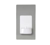 Taps2Traps - ProofVision Brushed Steel Single In-Wall Electric Toothbrush Charger compatible with Philips Sonicare