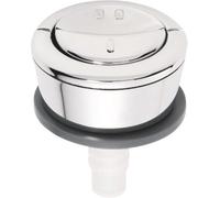 Taps2Traps Replacement Wirquin Jollyflush Dual Flush Chrome Push Button Grey Washer