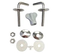 Taps2Traps Stainless Steel Toilet Seat Hinge Replacement Set - Compatible Alternative for Ideal Standard Alto & Halo Toilet Seats