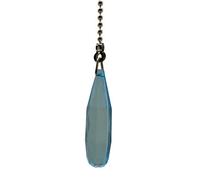 Taps2Traps Traditional Blue Crystal Style Designer Bathroom Light Pull Chain For Light Switch