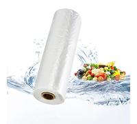 Tapsin 12x16 Plastic Produce Bags on a Roll - Clear Plastic Bags for Food, Vegetable, Fruits, Bread, Pet Bags and Grocery Clear Bag- 350 Bags/roll (1 Roll)