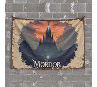 Tapsterys Wall Mystic Castle of Mordor: A Fantasy Landscape Tapestry Beer Decor Tapestry Wall Art(75X100CM)