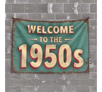 Tapsterys Wall Welcome To The 1950S. Tapestry Room Door Decor Funny Tapestry(100X150CM)