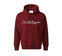 TAQ-SPORTS Sweet But Psycho Awesome, Impressive and Attractive Hoodie for Birthday Gift for Family and Friends. Unisex Hoodie for Kids and Adult. (Medium, Maroon)
