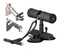 Taqargzy Ab Training Auxiliary Device, Double Suction Cup Adjustable ，Home Sit-Up Exercise Equipment， Abdominal Muscles Full Body Training for Men Women，for Abs Home Gym Exercise(Black,B)