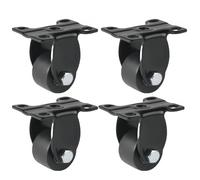 Taqargzy Casters, 1.5" Casters, Set of 4 Heavy Duty Casters, Top Plate Swivel Wheels, Industrial Casters with Brakes, Locking Casters for Furniture and Workbench Carts(A)
