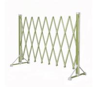 Taqargzy Extensible Fence Gate, Metal Security Fence Gate, Folding Garden Patio Fence Portable Dog Gate with Latch Indoor Outdoor(Green)
