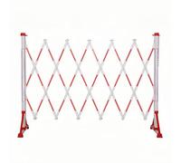 Taqargzy Extensible Fence Gate, Metal Security Fence Gate, Folding Garden Patio Fence Portable Dog Gate with Latch Indoor Outdoor(Red)