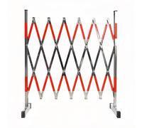 Taqargzy Extensible Fence Gate, Metal Security Fence Gate, Folding Garden Patio Fence Portable Dog Gate with Latch Indoor Outdoor(1.2 * 7m)