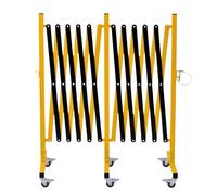 Taqargzy Folding Security Gate Security Guardrail | Mobile Guardrail Gate | Adjustable Traffic Fence for Road Construction, Traffic Control, Cordon, Swimming Pool