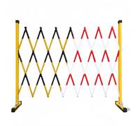 Taqargzy Folding Security Gate Stainless Steel Folding Gate Door Flexible Extension Fence Gate Retractable Fence Outdoor Fence Scissor Gate(Yellow)