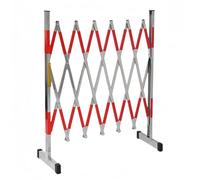 Taqargzy Folding Security Gate Stainless Steel Folding Gate Door High Driveway Gate Flexible Extension Fence Gate Retractable Fence Outdoor Fence Scissor Gate with Casters(1.2 * 5m)