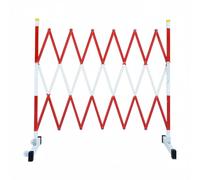 Taqargzy Mobile Security Guardrail Gate, Folding Security Gate, Retractable Fence Outdoor Barricade Fence for Construction Area, Traffic Control(1.2 * 4m)