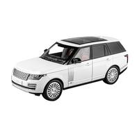 TAQCGH Scale Model Car Replica 1/18 1/24 For Land Rover Range Rover SUV 50th Anniversary Edition Pull Back Vehicles Scale Alloy Car Model Motor Vehicles(1/18 White)