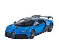 TAQCGH Scale Model Car Replica 1:18 For Bugatti Chiron Supercar Die-cast Vehicles Simulation Collection Scale Pull Back Model Sports Car Motor Vehicles(Blue)