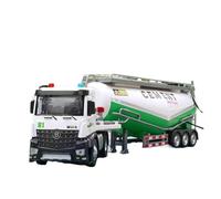 TAQCGH Scale Model Car Replica 1:18 For Powder Transport Car Model Diecasts Vehicle Model With Light And Sound Alloy Transport Vehicle Boys Motor Vehicles(Green)