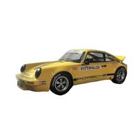 TAQCGH Scale Model Car Replica 1:18 Miniature Scale Die-casting Alloy For Porsche 911 Carrera Rsr 3.0 Metal Static Car Model Adult Hobby Collection Motor Vehicles(Yellow)