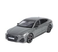 TAQCGH Scale Model Car Replica 1:18 Scale 27cm Zinc Alloy Diecast Miniature Model Vehicle For AUDI RS7 Luxury Desktop Decoration Ornaments Motor Vehicles(White)