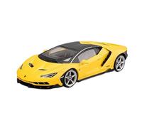 TAQCGH Scale Model Car Replica 1:18 Scale 27cm Zinc Alloy Diecast Miniature Model Vehicle For Lamborghini Centenario LP770-4 Luxury Decoration Ornaments Motor Vehicles(Yellow)