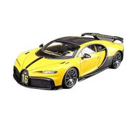 TAQCGH Scale Model Car Replica 1:18 Scale Miniature Alloy Diecast Car Model For Bugatti Chiron Metal Treasurable Souvenir Ornaments Motor Vehicles(Yellow)