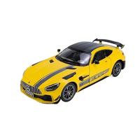 TAQCGH Scale Model Car Replica 1:18 Scale Miniature Alloy Diecast Vehicles Model For Benz GTR Car Model Fan Collection Decoration Motor Vehicles(Yellow)