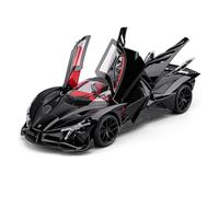 TAQCGH Scale Model Car Replica 1:18 Scale Simulated Alloy Diecast Vehicle Model For Apollo Project EVO Luxury Mini Souvenir Ornaments Motor Vehicles(Black)