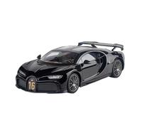 TAQCGH Scale Model Car Replica 1:18 Scale Simulated Alloy Diecast Vehicle Model For Bugatti Chiron Luxury Mini Souvenir Ornaments Motor Vehicles(Black)