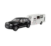 TAQCGH Scale Model Car Replica 1:20 Scale 43cm Long Alloy Material Diecast Car Model For Rolls Royce Cullinan Camping RV Luxurious Vehicle Collectibles Motor Vehicles(Black)