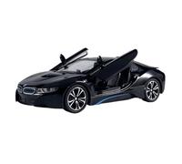 TAQCGH Scale Model Car Replica 1:22 Scale Alloy Diecast Simulation Vehicles Model For BMW I8 Luxury Adult Collectible Hobby Motor Vehicles(Black)