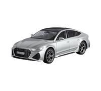 TAQCGH Scale Model Car Replica 1:24 Scale 20cm Long Alloy Diecast Mini Car Model For Audi RS7 Luxury Souvenir Desktop Ornaments Motor Vehicles(Silver)