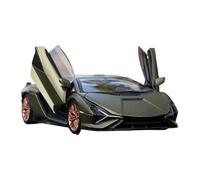 TAQCGH Scale Model Car Replica 1:24 Scale 20cm Long Miniature Alloy Diecast Model Vehicles For Lamborghini SIAN FKP37 Luxury Souvenir Ornaments Motor Vehicles(Green)