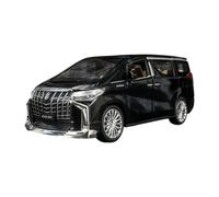 TAQCGH Scale Model Car Replica 1:24 Scale 20cm Simulation Alloy Diecast Model Car For Toyota Alphard Luxury Mini Desktop Decorations Motor Vehicles(Black)