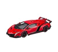 TAQCGH Scale Model Car Replica 1:24 Scale 21cm Long Alloy Diecast Mini Car Model For Lamborghini Poison Veneno Luxury Souvenir Desktop Ornaments Motor Vehicles(Red)