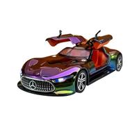 TAQCGH Scale Model Car Replica 1:24 Scale Alloy Diecast Mini Car Model For Benz AMG Vision GT Luxury Souvenir Desktop Ornaments Motor Vehicles(Purple)