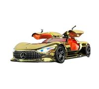 TAQCGH Scale Model Car Replica 1:24 Scale Alloy Diecast Mini Car Model For Benz AMG Vision GT Luxury Souvenir Desktop Ornaments Motor Vehicles(Gold)